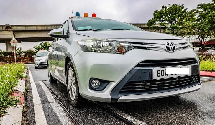 Xe Toyota Vios tập lái thực tế của Thầy Hà
